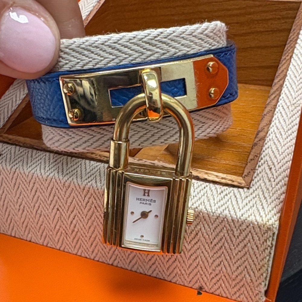 HERMES VINTAGE 1990s KELLY BRACELET WATCH - Picture 6 of 9